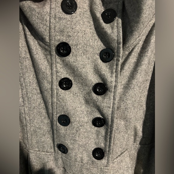 Grey Coat Dress With Buttons Women’s XL - Picture 3 of 4